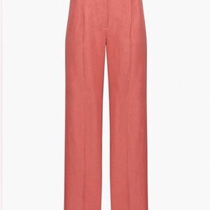 Aritzia EFFORTLESS LINEN PANT
98765, Colour: WARM SIENNA RED, Size: 2